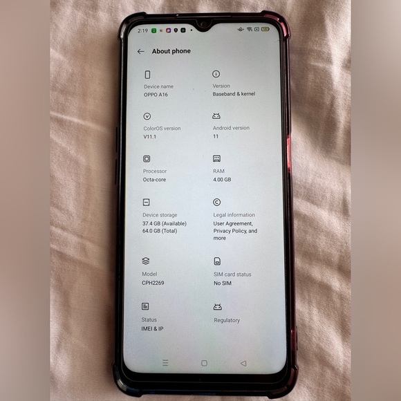 Oppo a16 Dual Simcard Android phone - Picture 2 of 3